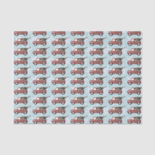  Rode Speelgoed met kerstboom Tissuepapier