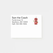 Rode speelgoed robot die hallo zwaait post-it® notes (Voorkant)