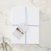 Rode speelgoed trein jongens verjaardag dank je ca cadeaulabel (Met Touw)