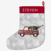  Rode Speelgoed Truck Grote Kerstsok (Achterkant)