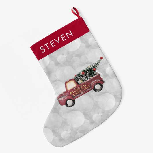  Rode Speelgoed Truck Grote Kerstsok (Achterkant (Hangend))