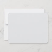 Rode Speelse Script Persoonlijke Plat Notitiekaartje (Achterkant)