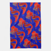 rode speldzeemachtigen theedoek (Verticaal)