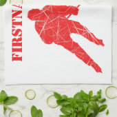 Rode speler - IJshockey schaats handdoek (Gevouwen)