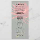 Rode Spider Mum Programmakaart (Achterkant)