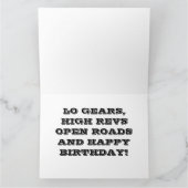 RODE SPIEGELAUTO SPORTS CAR BIRTHDAY Kaart (Binnen)