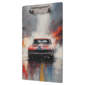 Rode Spier Auto hoofd op Klembord (Links)