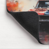 Rode Spier Auto hoofd op Muismat (Hoek)