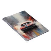 Rode Spier Auto hoofd op Notitieboek (Rechterzijde)