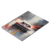 Rode Spier Auto hoofd op Notitieboek (Linkerzijde)