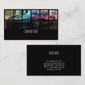 Rode spierauto in verschillende kleuren visitekaartje (Voorkant / Achterkant)