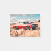 Rode spierwagen in gras. post-it® notes (Voorkant)