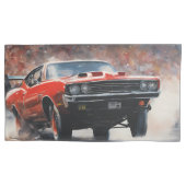 Rode Spierwagen Kussensloop (Voorkant-Links)