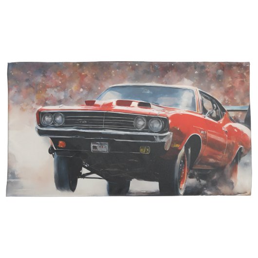 Rode  Spierwagen Kussensloop (Voorkant-Rechts)