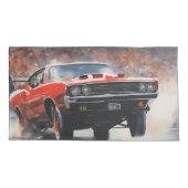 Rode Spierwagen Kussensloop (Achterkant-Links)