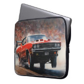 Rode  Spierwagen Laptop Sleeve (Voorkant Links)
