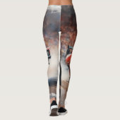 Rode  Spierwagen Leggings (Achterkant)