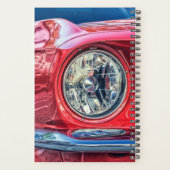  rode spierwagen monogrammed Planner (Achterkant)