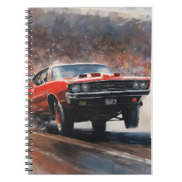 Rode  Spierwagen Notitieboek