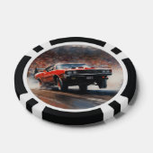 Rode  Spierwagen Poker Chips (Enkel)