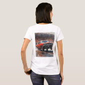 Rode  Spierwagen T-shirt (Achterkant volledig)
