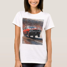 Rode  Spierwagen T-shirt