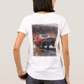Rode  Spierwagen T-shirt (Achterkant)