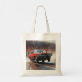 Rode  Spierwagen Tote Bag (Achterkant)