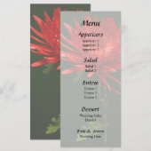 Rode Spin Mum Menu (Voorkant / Achterkant)