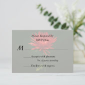 Rode Spin Mum RSVP Kaartje (Staand voorkant)