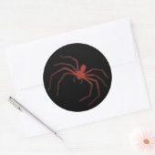 rode spin ronde sticker (Envelop)