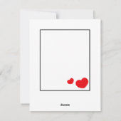 Rode spinnen feestdagenkaart (Achterkant)