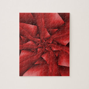 Rode spiraal armen puzzel