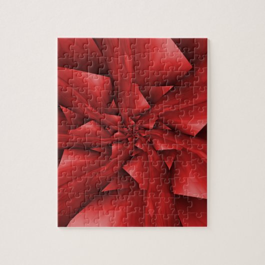 Rode spiraal armen puzzel (Verticaal)