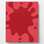 Rode Splash Tafelblad Plaque met Ezel Fotoplaat (Voorkant)
