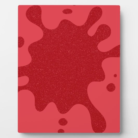  Rode Splash Tafelblad Plaque met Ezel Fotoplaat (Voorkant)