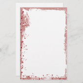 rode splat briefpapier (Voorkant / Achterkant)