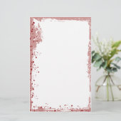 rode splat briefpapier (Staand voorkant)