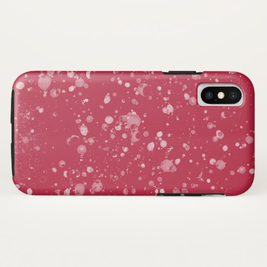 Rode Splitchy Chaos Case-Mate iPhone Case (Achterkant (horizontaal))