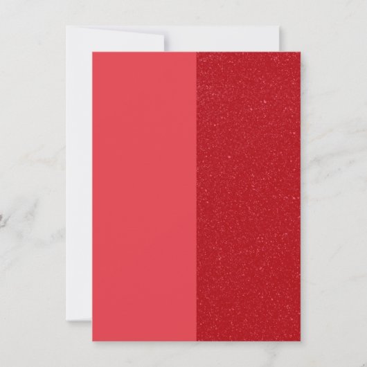 Rode splitpaneel glitters dankkaart – Aanpassen Bedankkaart (Voorkant)
