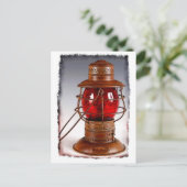 rode spoorstaaflantaarn briefkaart (Staand voorkant)