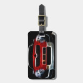 Rode sportauto bagagelabel (Voorkant verticaal)