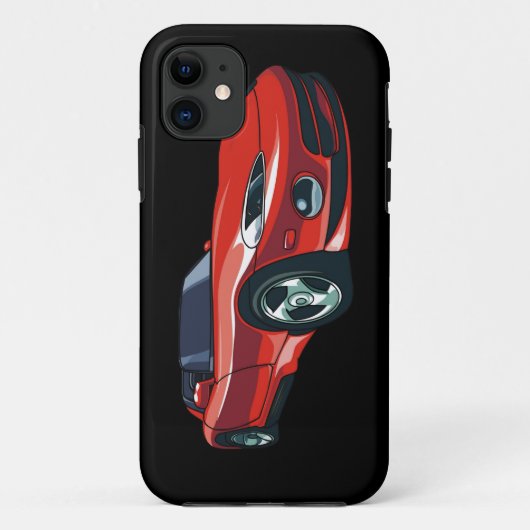 Rode sportauto Case-Mate iPhone case (Achterkant)