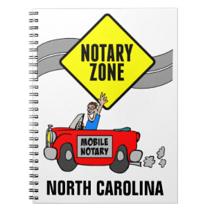 Rode sportauto in North Carolina Notitieboek
