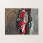 Rode sportauto Jigzaag Puzzle Legpuzzel (Horizontaal)