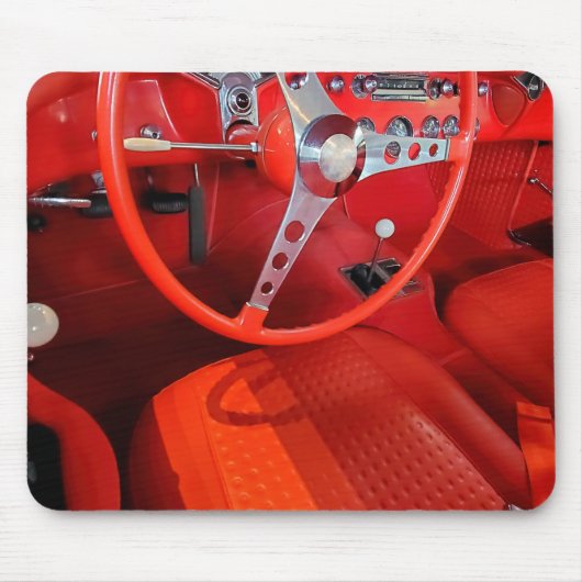 Rode  sportauto's muismat (Voorkant)