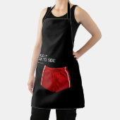 Rode sportieve shorts met 'Move It Side To Side' Schort (Insitu)