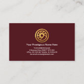 Rode sportkoplampen: automatische informatie visitekaartje (Achterkant)