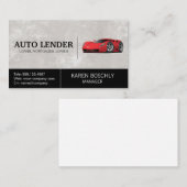 Rode sportwagen | auto-industrie visitekaartje (Voorkant / Achterkant)