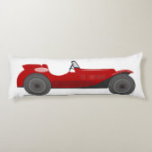  rode sportwagen Converteerbaar Retro Beddengoed Lichaamskussen (Achterkant)
